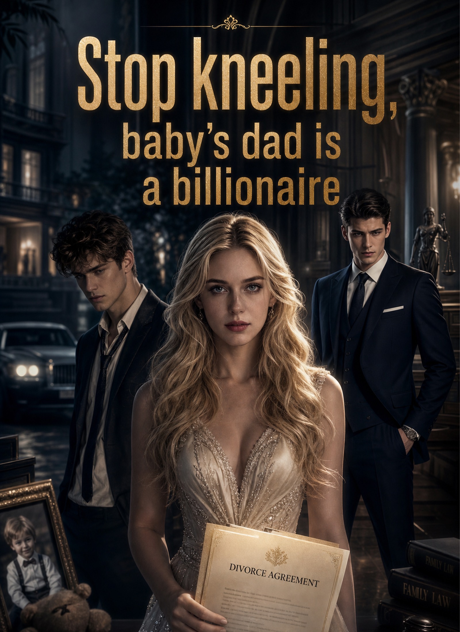 Stop kneeling, baby's dad is a billionaire cover