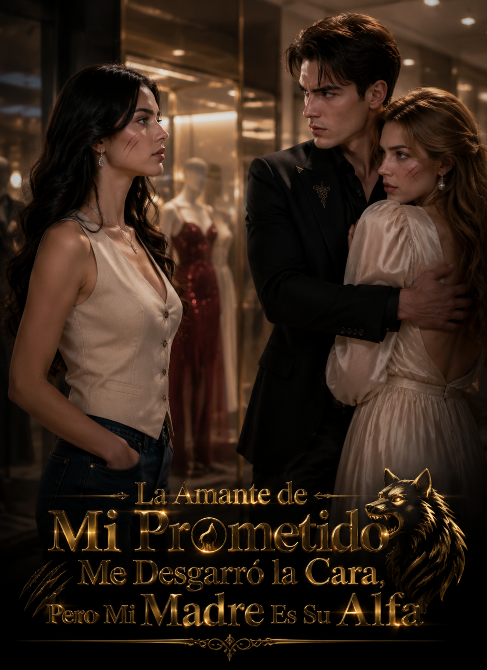 La Amante de Mi Prometido Me Desgarró la Cara, Pero Mi Madre Es Su Alfa