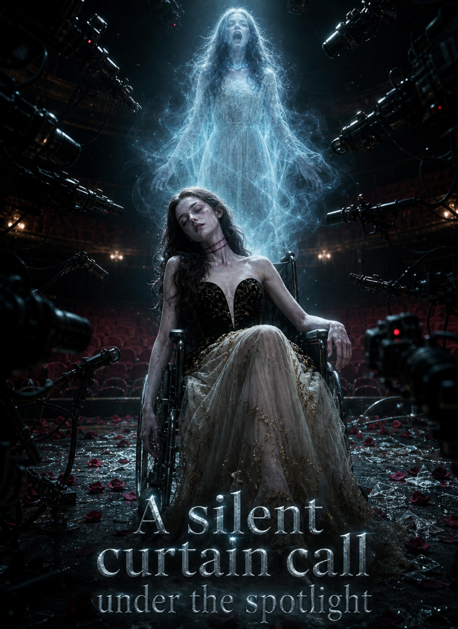 A silent curtain call under the spotlight