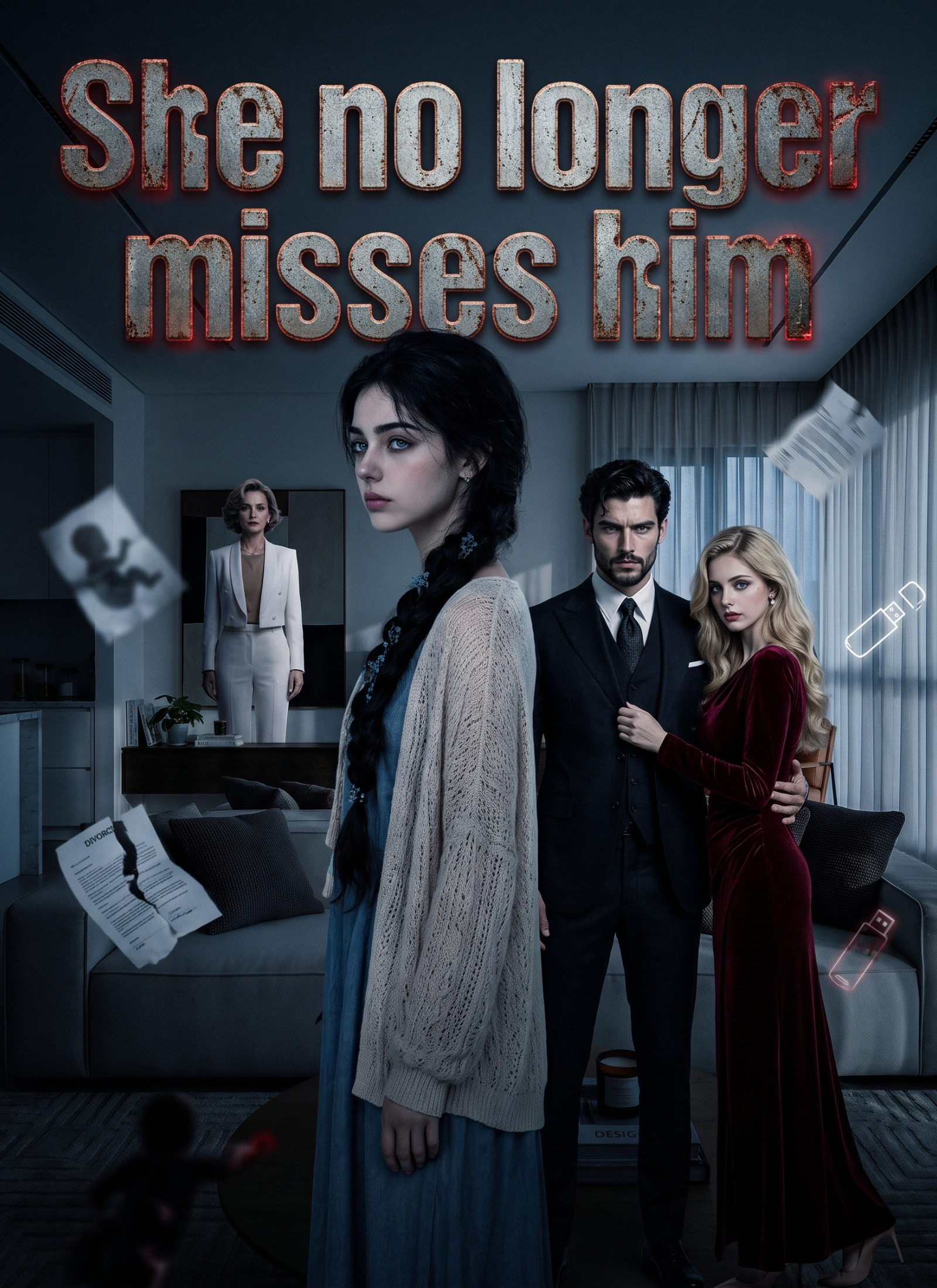 She no longer misses him.