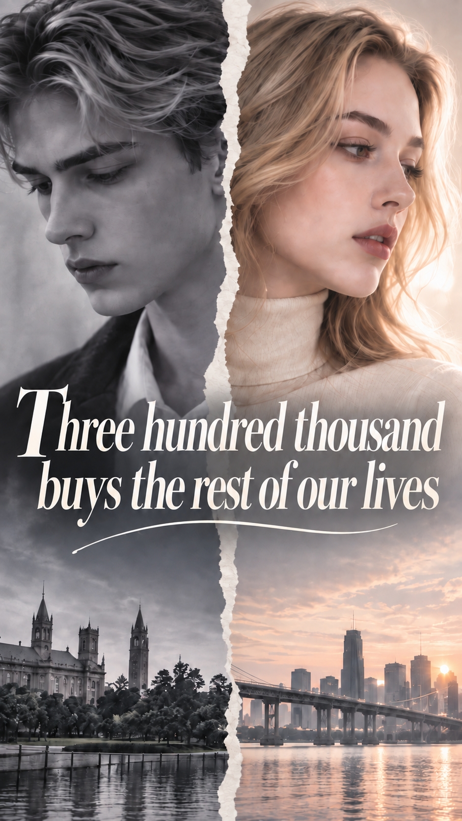 Poster Three hundred thousand buys the rest of our lives