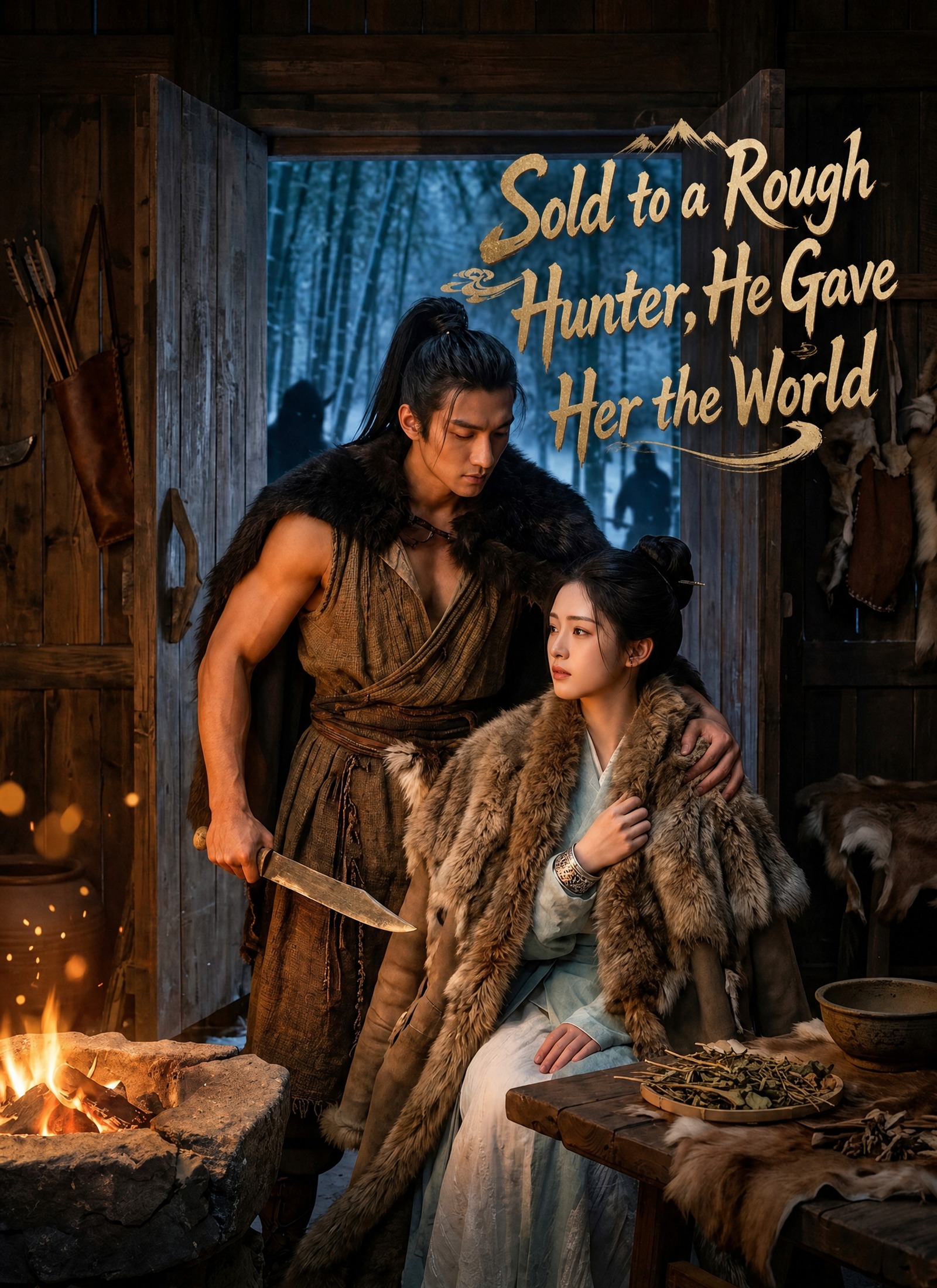 Sold to a Rough Hunter, He Gave Her the World